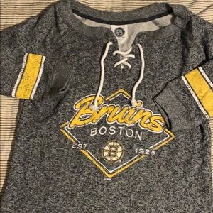 Boston Bruins 3/4 sleeve sweatshirt